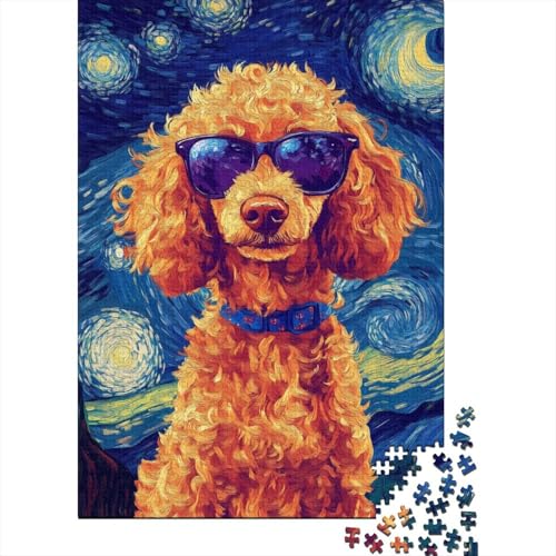 Pudel-Puzzle, Familienspaß, 100% recycelter Karton, Puzzle für Kinder und Erwachsene ab 12 Jahren, 1000 Teile (75 x 50 cm) von POLIUAWS