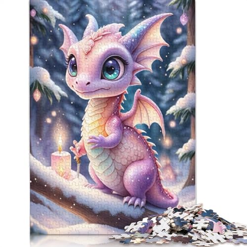 Puzzle, 1000 Teile, Drachen für Babys, für Erwachsene und Jugendliche, Männer und Frauen, 1000 Teile (38 x 26 cm) von POLIUAWS