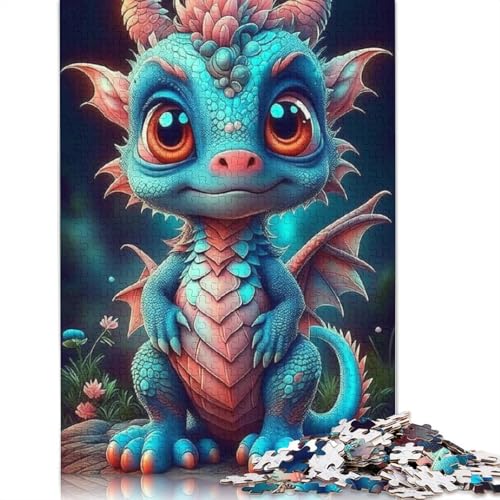 Puzzle, 1000 Teile, Drachen für Babys, für Erwachsene und Jugendliche (75 x 50 cm) von POLIUAWS