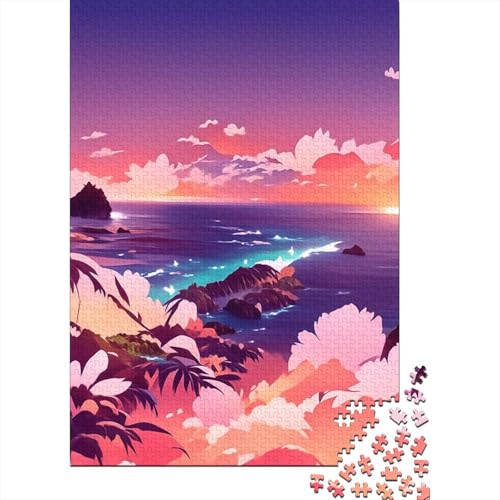 Puzzle, 1000 Teile, Morgenspaziergang für Erwachsene, Heimdekoration, Spielzeug, 1000 Teile (38 x 26 cm) von POLIUAWS