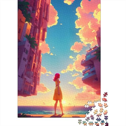 Puzzle, 1000 Teile, Morgenspaziergang für Erwachsene, Heimdekoration, Spielzeug, 75 x 50 cm Puzzle, 1000 Teile, Morgenspaziergang für Erwachsene, Heimdekoration, Spielzeug, 75 x 50 cm von POLIUAWS