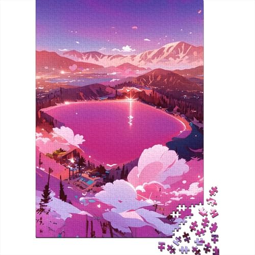Puzzle, 1000 Teile, Morgenspaziergang für Erwachsene, Papierpuzzle für Erwachsene, pädagogisches Spiel, Herausforderungsspielzeug, 1000 Teile (38 x 26 cm) von POLIUAWS