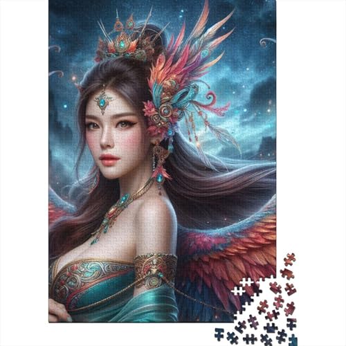 Puzzle, 1000 Teile, Phönix-Göttin für Erwachsene, aus Papier, für Lernspiele zu Hause, Bastelspielzeug, 1000 Teile (38 x 26 cm) von POLIUAWS