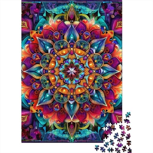 Puzzle, 1000 Teile, Stechapfelblüten für Erwachsene, Holzpuzzle, Lernspiele für Zuhause, Bastelspielzeug, 1000 Teile (75 x 50 cm) von POLIUAWS
