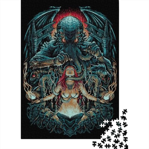 Puzzle, 1000 Teile, kosmischer Kult, für Erwachsene und Jugendliche, nachhaltiges Papierpuzzle für Erwachsene, 1000 Teile (38 x 26 cm) von POLIUAWS