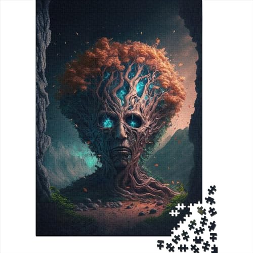 Puzzle, 1000 Teile, magischer Baum für Erwachsene, schwer zu übertreffen, für Familienspaß, 1000 Teile (75 x 50 cm) von POLIUAWS