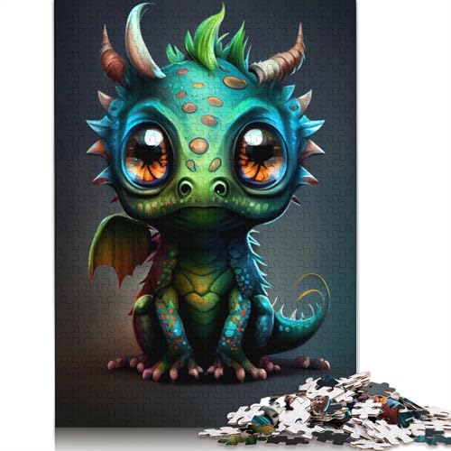 Puzzle, 1000 Teile, niedliche Drachen für Babys, für Erwachsene, ideal für Jugendliche, einzigartige Heimdekoration und Geschenke, 38 x 26 cm Puzzle, 1000 Teile, niedliche Drachen für Babys, für Erwachsene, ideal für Jugendliche, einzigartige Heimdekoration und Geschenke, 38 x 26 cm von POLIUAWS