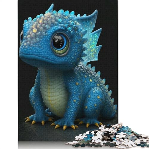 Puzzle, 1000 Teile, niedliche Drachen für Babys für Erwachsene und Jugendliche, Papierpuzzle für Familienspaß und Spielabende, 1000 Teile (38 x 26 cm) von POLIUAWS