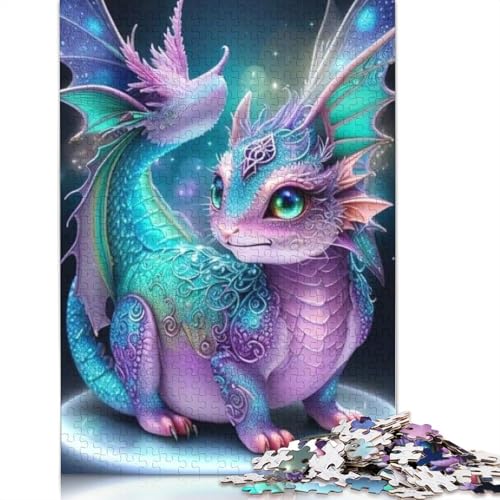 Puzzle, 1000 Teile, niedliche Drachen für Erwachsene, Halloween-Geschenk, Lernspiel, Herausforderung, Spielzeug, 1000 Teile (38 x 26 cm) von POLIUAWS