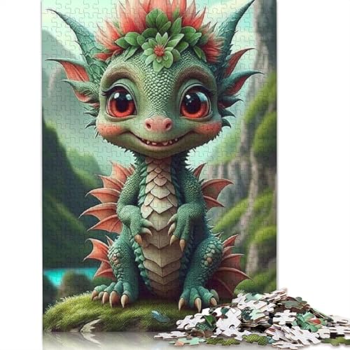 Puzzle, 1000 Teile, niedliche Drachen für Erwachsene, Halloween-Geschenk, Lernspiel, Herausforderung, Spielzeug, 1000 Teile (38 x 26 cm) von POLIUAWS