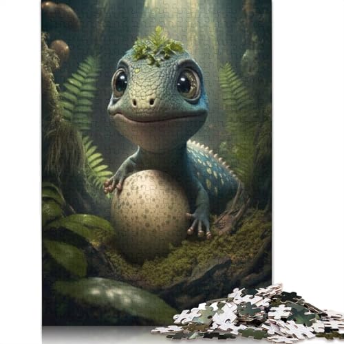 Puzzle, 1000 Teile, niedliche Drachen für Erwachsene, Halloween-Geschenk, Lernspiel, Herausforderung, Spielzeug, 1000 Teile (75 x 50 cm) von POLIUAWS