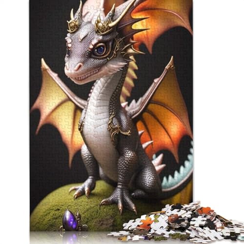 Puzzle, 1000 Teile, niedliche Drachen für Erwachsene, Halloween-Geschenk, Lernspiel, Herausforderung, Spielzeug, 1000 Teile (75 x 50 cm) von POLIUAWS