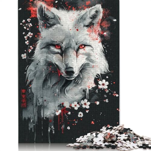 Puzzle „God of Foxes“, 100% recycelter Karton, 100% recycelter Karton, Puzzle für Jungen oder Mädchen, 1000 Teile (75 x 50 cm) von POLIUAWS