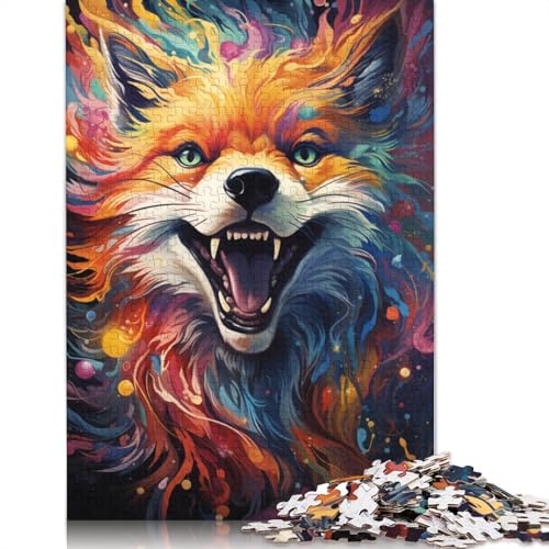 Puzzle „Schöner Fuchs“ zum Bemalen, Premium-Puzzle aus 100% recycelter Pappe, 100% recycelter Karton, für Kinder und Erwachsene, 1000 Teile (38 x 26 cm) von POLIUAWS