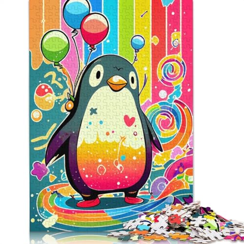 Puzzle 1000 Teile Pinguin, Kinderpuzzle, Schwierigkeitsgrad Erwachsene, Lernspielzeug, Spiele, Familiendekoration, 1000 Teile (38 x 26 cm) von POLIUAWS