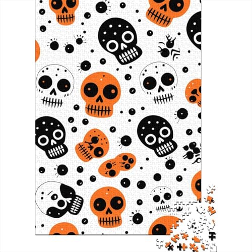 Puzzle 1000 Teile Schädel für Teenager, nachhaltiges Puzzle für Erwachsene | Spiele 1000 Teile (75x50cm) von POLIUAWS