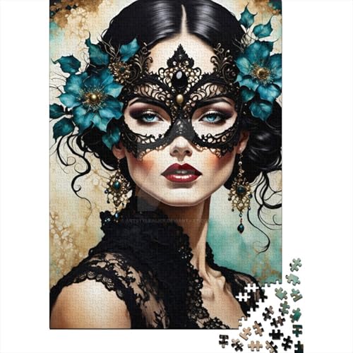 Puzzle 1000 Teile Schönes Mädchen für Erwachsene und Teenager, Kinderpuzzle, Lernspiel, Herausforderung, Spielzeug, 1000 Teile (75x50cm) von POLIUAWS