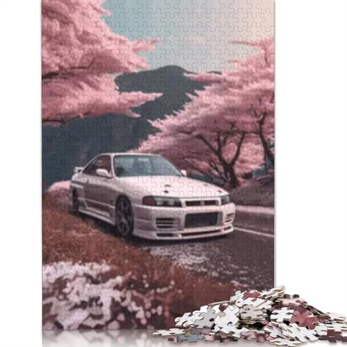 Puzzle 1000 Teile Sportwagen für Erwachsene, Halloween-Geschenk, Puzzle, Lernspiel, Herausforderung, Spielzeug, 1000 Teile (75 x 50 cm) von POLIUAWS