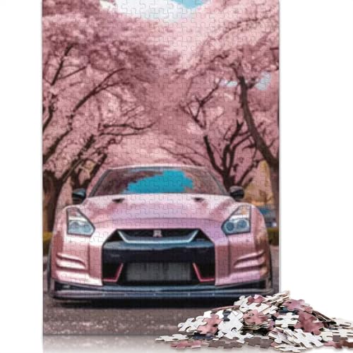 Puzzle 1000 Teile Sportwagen für Erwachsene und Jugendliche, Lernspielzeug aus Holz zum Lernen, 1000 Teile (75 x 50 cm) von POLIUAWS