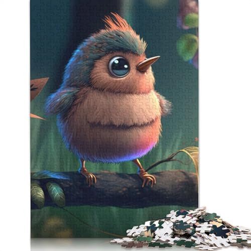 Puzzle 1000 Teile Vogel Niedliche Puzzles für Erwachsene Schwierigkeitsgrad Puzzles Lernspielzeug Spiele Familiendekoration 1000 Teile (38x26cm) von POLIUAWS