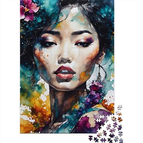 Puzzle 1000 Teile für Erwachsene, Frauenpuzzle, Holzpuzzle für Teenager, Weihnachtsgeschenke, Lernspiel für Erwachsene und Jugendliche, 1000 Teile (75 x 50 cm) von POLIUAWS