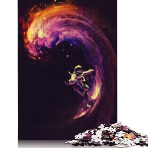 Puzzle für Erwachsene, 1000 Puzzles, Weltraumsurfen, Puzzles für Erwachsene, Lernspiel, Herausforderung, Spielzeug, 1000 Teile (38 x 26 cm) von POLIUAWS