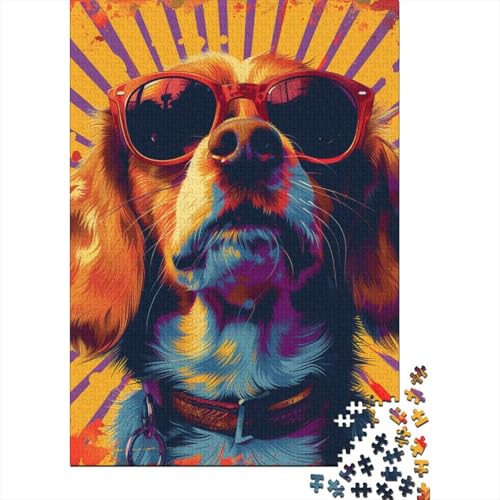 Puzzle für Erwachsene, 1000 Teile, Beagle-Puzzle, Puzzle für Erwachsene, pädagogisches Spiel, Herausforderungsspielzeug, 1000 Teile (38 x 26 cm) von POLIUAWS