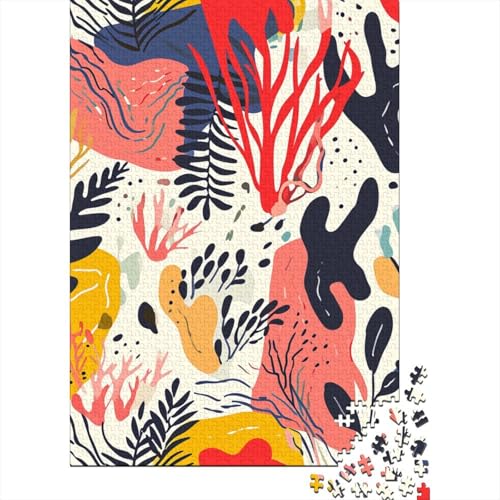 Puzzle für Erwachsene, 1000 Teile, Blumenmuster, Lernspiel, Herausforderung, 1000 Teile (38 x 26 cm) von POLIUAWS