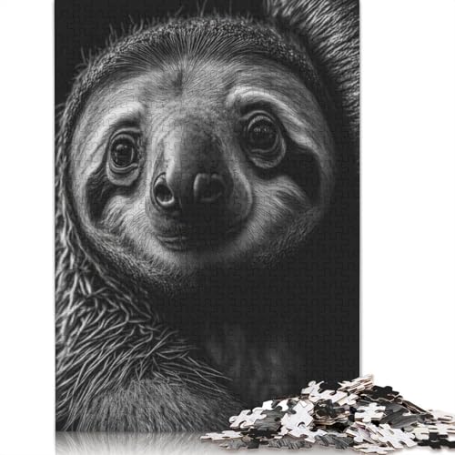 Puzzle für Erwachsene, 1000 Teile, Faultier-Poster, Puzzles für Erwachsene, Puzzle für Teenager, Puzzlespiel, Spielzeug, Geschenk, 1000 Teile (38 x 26 cm) von POLIUAWS