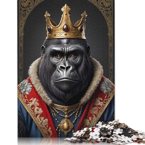 Puzzle für Erwachsene, 1000 Teile, Gorilla King Puzzle, Puzzles für Erwachsene, Lernspiel, Herausforderungsspielzeug, 1000 Teile (75 x 50 cm) von POLIUAWS