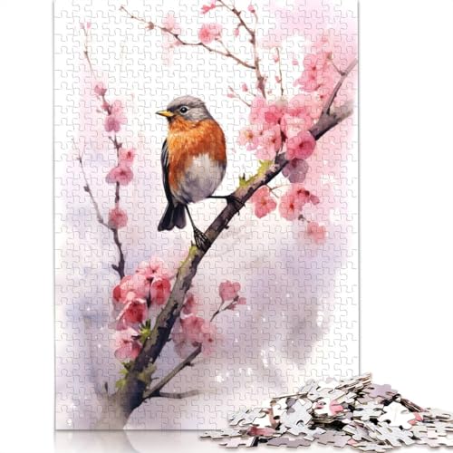 Puzzle für Erwachsene, 1000 Teile, Robin Hood-Vögel-Puzzle, anspruchsvolles Spiel, 1000 Teile (75 x 50 cm) von POLIUAWS