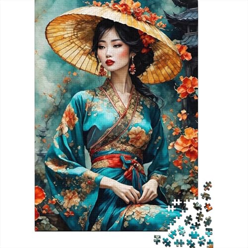 Puzzle für Erwachsene, 1000 Teile, Weihnachtsgeschenke, schönes Mädchen, Papier-Puzzles für Erwachsene, Lernspiele für Zuhause, DIY-Spiele, 1000 Teile (38 x 26 cm) von POLIUAWS