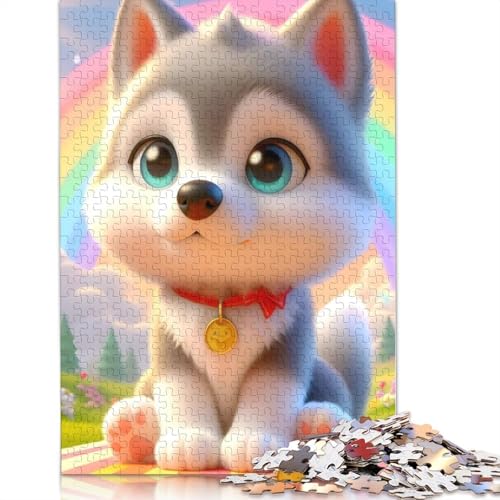 Puzzle für Erwachsene, 1000 Teile, niedlicher Wolf, Papierpuzzle für Erwachsene, Lernspiel, Herausforderung, Spielzeug, 1000 Teile (38 x 26 cm) von POLIUAWS