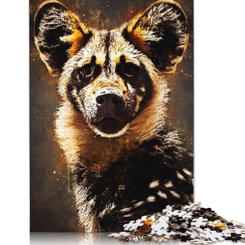 Puzzle für Erwachsene, 1000 Teile, süße Hyänen-Puzzles für Erwachsene, Puzzle Erwachsene, 1000 Teile (38 x 26 cm) von POLIUAWS
