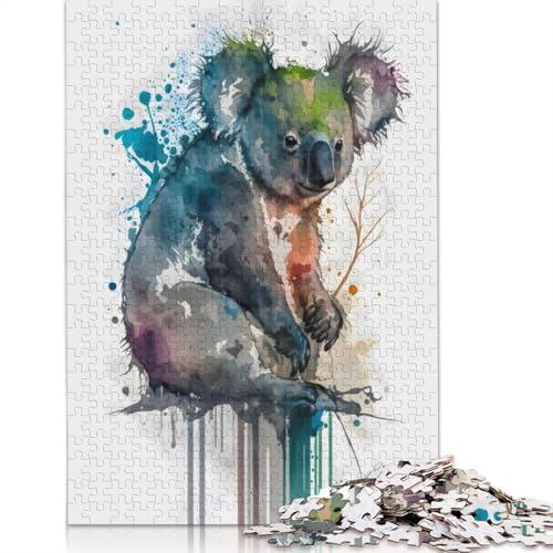 Puzzle für Erwachsene, 1000 Teile, süße Koalas, Lernspielzeug, Spiele, Familiendekoration, 1000 Teile (75 x 50 cm) von POLIUAWS