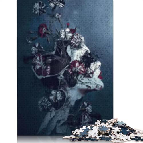 Puzzle für Erwachsene, 1000 Teile (Tag und Nacht), Lernspiel, Herausforderung, 1000 Teile (38 x 26 cm) von POLIUAWS