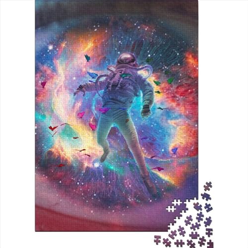 Puzzle für Erwachsene, Astronaut, Lernspiel, Herausforderungsspielzeug, 1000 Teile (38 x 26 cm) von POLIUAWS
