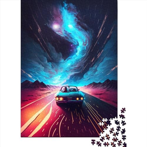Puzzle für Erwachsene, Holzpuzzle für Weltraumcamping, Geschenke für Teenager, Heimdekoration, Puzzle-Spielzeug, 1000 Teile (75 x 50 cm) von POLIUAWS