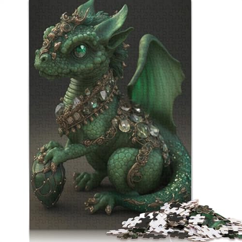 Puzzle für Erwachsene, niedliche Drachen, Holzpuzzle für Teenager, Geschenke, Heimdekoration, Spielzeug, 1000 Teile (75 x 50 cm) von POLIUAWS