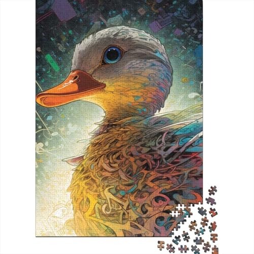 Puzzle für Erwachsene 1000 Entenküken Puzzle Erwachsenenpuzzle Lernspiel Herausforderung Spielzeug 1000 Teile (75x50cm) von POLIUAWS