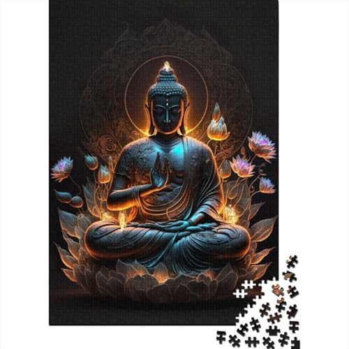 Puzzle für Erwachsene 1000 Teile Buddha4 Holzpuzzle für Erwachsene Lernspiel Herausforderung Spielzeug 1000 Teile (75x50cm) von POLIUAWS