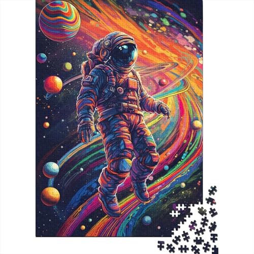 Puzzle für Erwachsene 1000 Teile Bunte Astronaut 351 Holzpuzzle für Erwachsene Lernspiel Herausforderung Spielzeug 1000 Teile (75x50cm) von POLIUAWS
