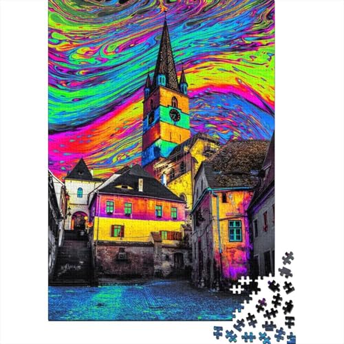 Puzzle für Erwachsene 1000 Teile Dreamscape52 Holzpuzzle für Erwachsene Nachhaltige Puzzlespiele Halloween-Geschenke 1000 Teile (75x50cm) von POLIUAWS