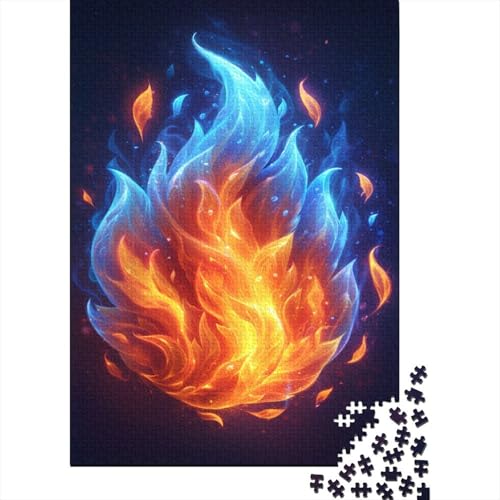Puzzle für Erwachsene 1000 Teile Flammenpuzzle Erwachsenenpuzzle Lernspiel Herausforderung Spielzeug 1000 Teile (38x26cm) von POLIUAWS