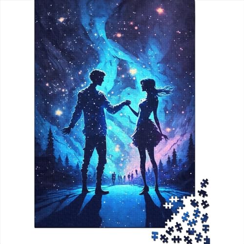 Puzzle für Erwachsene 1000 Teile Galaxy Dance Papierpuzzle für Erwachsene Lernspiel Herausforderung Spielzeug 1000 Teile (38x26cm) von POLIUAWS