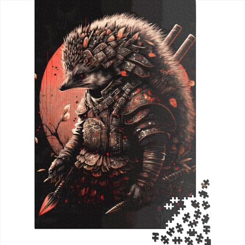 Puzzle für Erwachsene 1000 Teile Igel | Puzzle für Erwachsene | Nachhaltige Puzzles für Erwachsene | 1000-teilige Spiele (38x26cm) von POLIUAWS