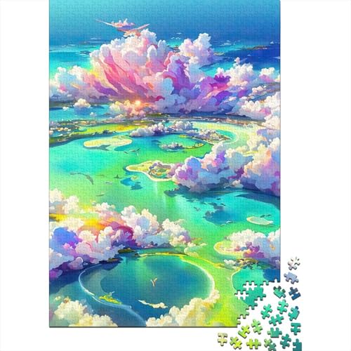 Puzzle für Erwachsene 1000 Teile Morgenspaziergang Holzpuzzle für Erwachsene Nachhaltige Puzzlespiele Halloween-Geschenke 1000 Teile (75x50cm) von POLIUAWS