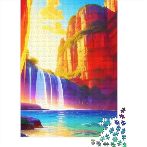 Puzzle für Erwachsene 1000 Teile Morgenspaziergang Holzpuzzle für Erwachsene Nachhaltige Puzzlespiele Halloween-Geschenke 1000 Teile (75x50cm) von POLIUAWS