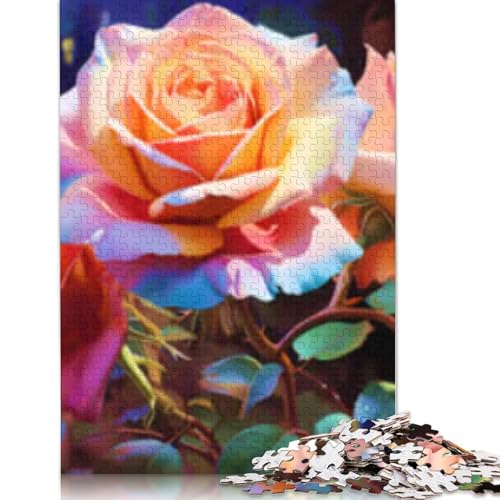 Puzzle für Erwachsene 1000 Teile Rosen Puzzle für Erwachsene Lernspiel Herausforderung Spielzeug 1000 Teile (75x50cm) von POLIUAWS