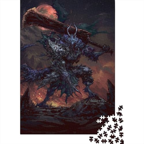 Puzzle für Erwachsene 1000 Teile Warlord Werewolf Puzzle für Erwachsene Lernspiel Herausforderung Spielzeug 1000 Teile (38x26cm) von POLIUAWS